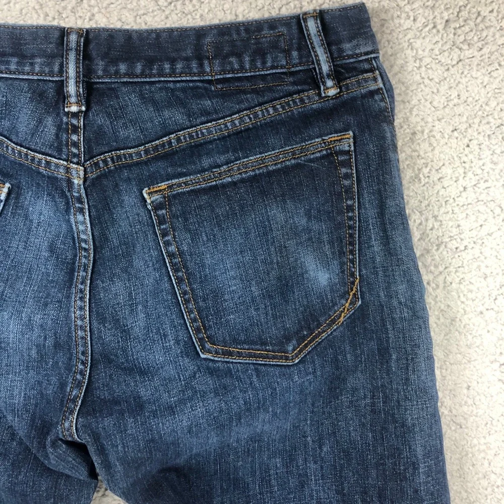 Banana Republic Mens Straight Fit Jeans 33x32 Dark Wash Stretch Denim Blue Pants